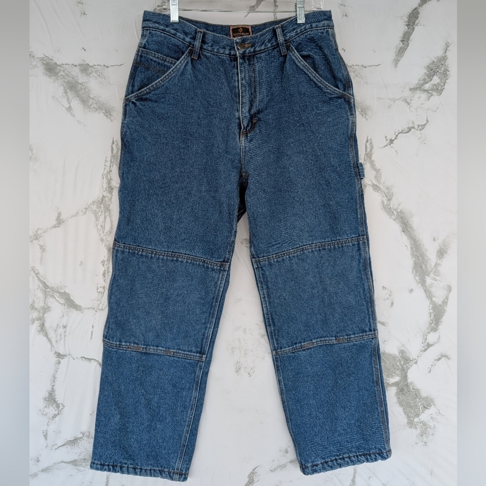 Northeast Outfitters Mens Flannel Lined Carpenter Pants Jeans Workwear 34/30